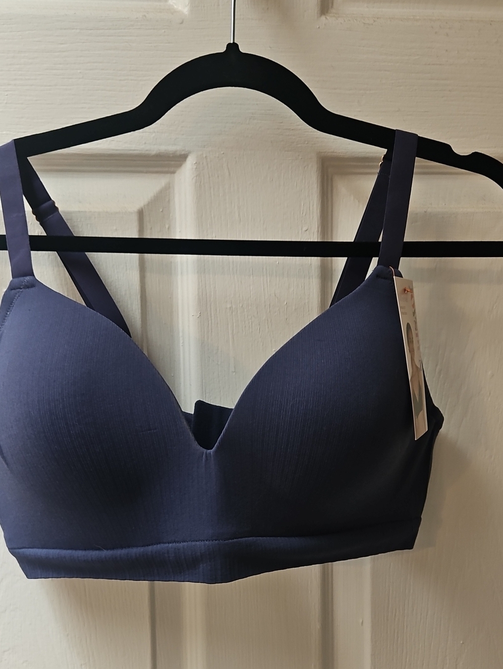 Matte Mini Rib Bra - Dark Iris